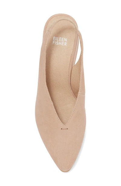Shop Eileen Fisher Devi Slingback Wedge Sandal In Barley