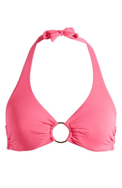 Shop Melissa Odabash Brussels Underwire Bikini Top In Fuchsia