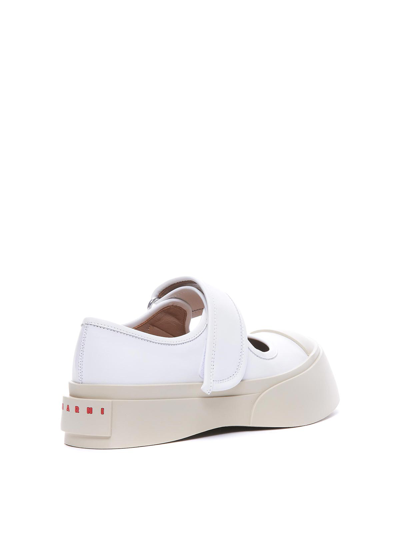 Shop Marni Avvisare Luisa X Alicemary Jane Sneakers In Blanco