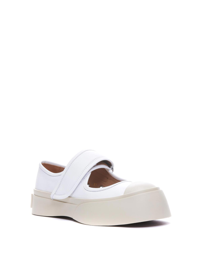 Shop Marni Avvisare Luisa X Alicemary Jane Sneakers In Blanco