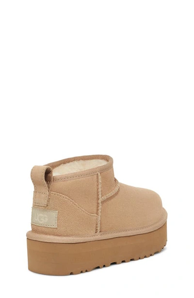 Ugg Girls  Ultra Mini Platform In Sand