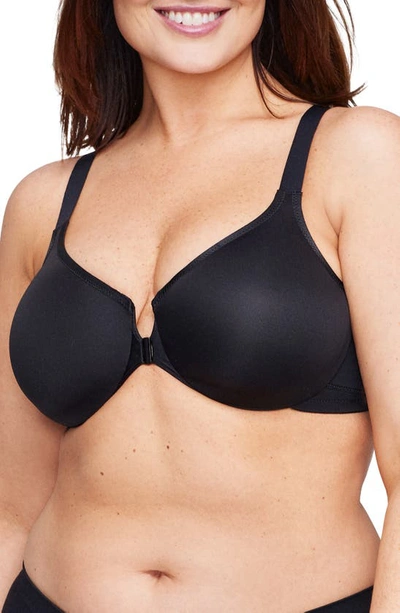 Shop Glamorise Wonderwire® Front Close Underwire Sports Bra In Black