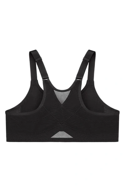 Glamorise Full Figure Plus Size Wonderwire Front-closure Posture Back Underwire Bra, 9265 In Black