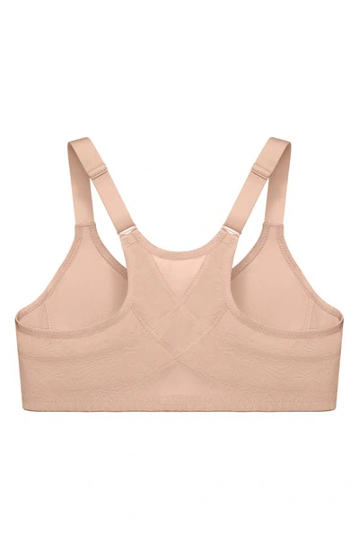 Glamorise Full Figure Plus Size Wonderwire Front-closure Posture Back Underwire Bra, 9265 In Cafe