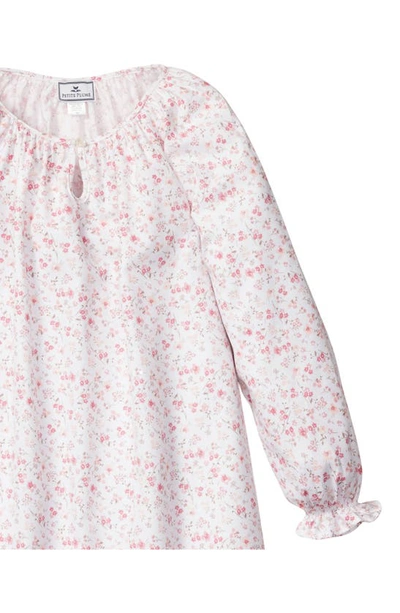 Petite Plume Girls' Dorset Floral Delphine Nightgown - Baby, Little Kid, Big Kid In White