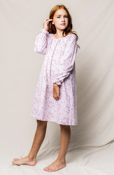 Petite Plume Girls' Dorset Floral Delphine Nightgown - Baby, Little Kid, Big Kid In White