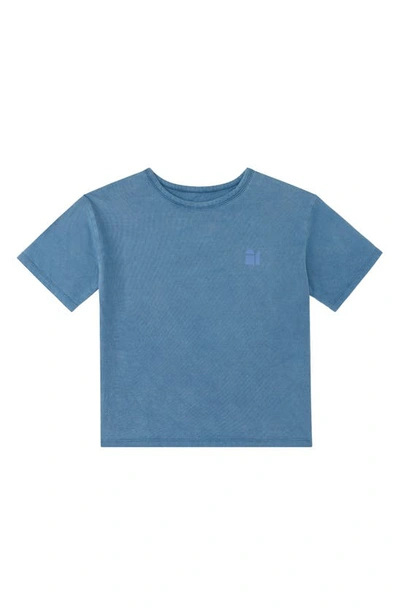 Shop The Sunday Collective Kids' Natural Dye Everyday Tee In Indigo