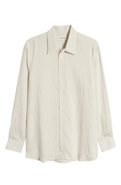 Shop Blk Dnm Stripe Button-up Shirt In White / Black