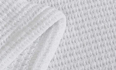 Shop Calvin Klein Honeycomb Cotton Blanket In White