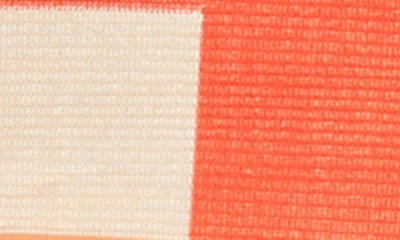 Shop Misook Colorblock Long Cotton Blend Cardigan In Spice/citrine/biscotti