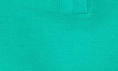 English Factory Mixed Media Puff Sleeve Top In Green