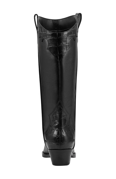 Shop Marc Fisher Ltd Hilaria Pointed Toe Western Boot In Black