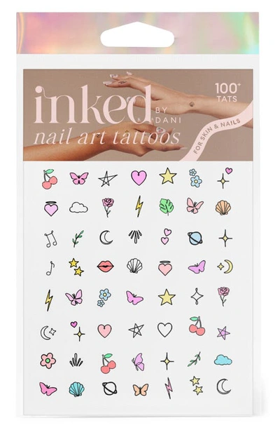 Shop Inked By Dani Pastel Magic Nail Art Temporary Tattoos In Multi