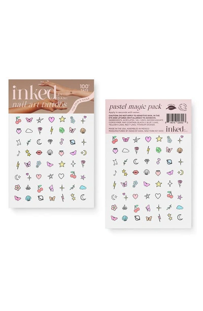 Inked By Dani Pastel Magic Nail Art Temporary Tattoos In Multi