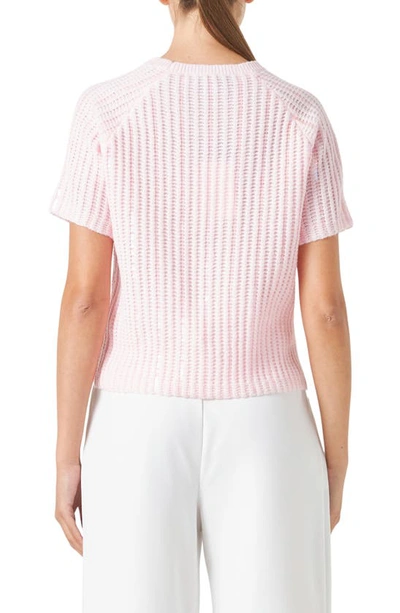 Endless Rose Sequin Rib Sweater In Light Pink