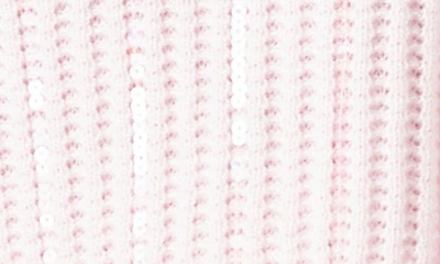 Endless Rose Sequin Rib Sweater In Light Pink