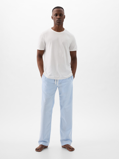 Shop Gap Adult Pajama Pants In Blue Oxford