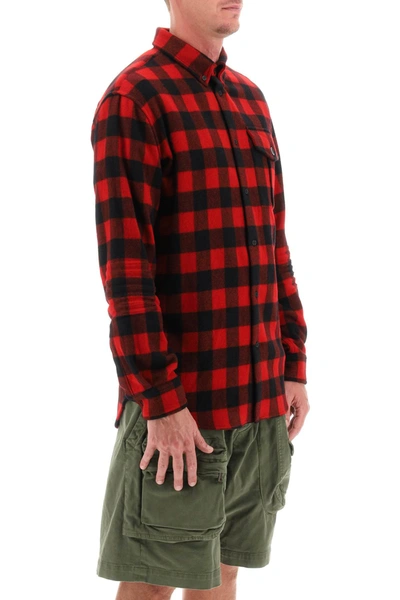 Shop Dsquared2 Shirt With Check Motif And Back Logo