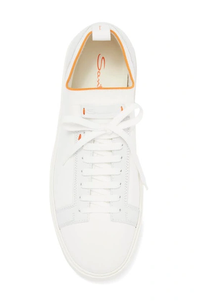 Shop Santoni Daftest Slip-on Sneaker In White