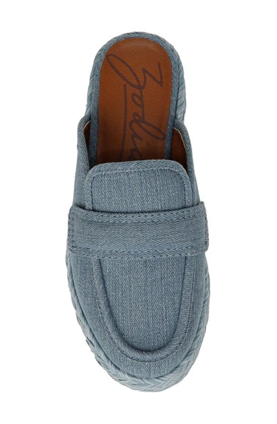 Zodiac Gizelle Platform Mule In Light Denim