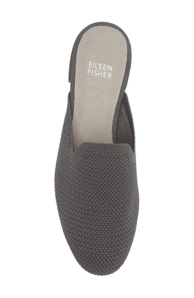 Shop Eileen Fisher Betsy Knit Mule In Graphite