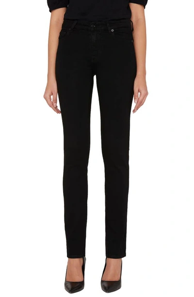 Shop 7 For All Mankind Kimmie Stretch Straight Leg Jeans In Black