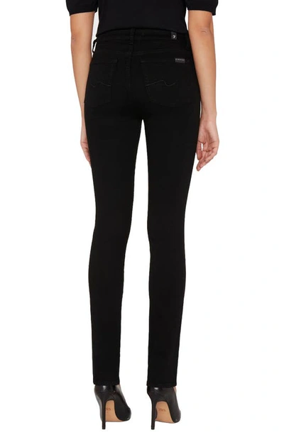 Shop 7 For All Mankind Kimmie Stretch Straight Leg Jeans In Black