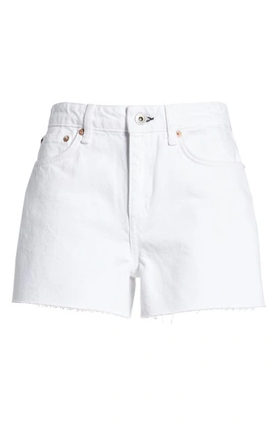 Shop Rag & Bone Dre Low Rise Denim Shorts In White