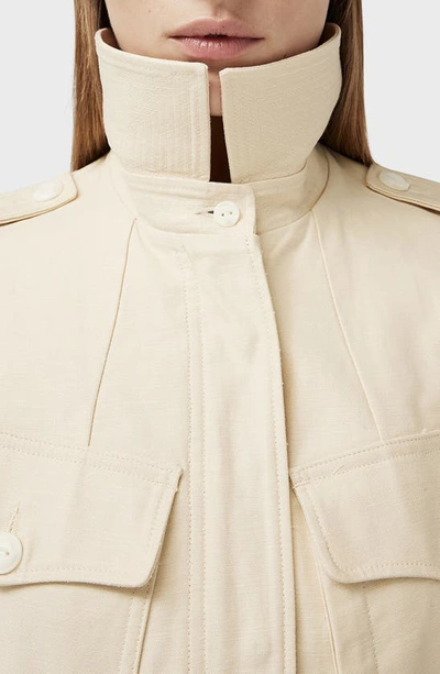 Shop Rag & Bone Icons Lorenz Cotton Military Jacket In Ecru