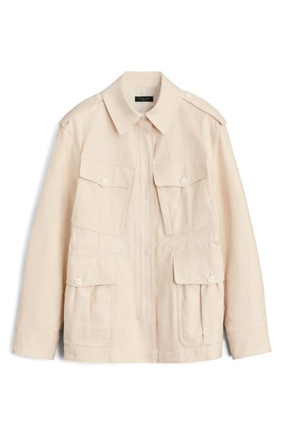 Shop Rag & Bone Icons Lorenz Cotton Military Jacket In Ecru