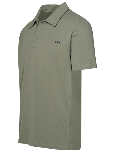 Shop Apc A.p.c. Polo Shirt In Green