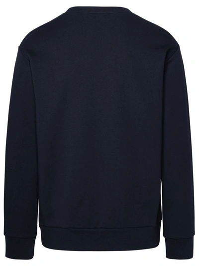 Shop Apc A.p.c. Blue Cotton Sweatshirt In Navy