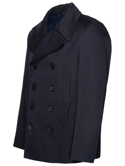Shop Dolce & Gabbana Blue Cotton Jacket In Navy