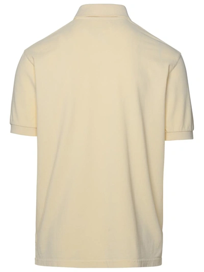 Shop Isabel Marant Ivory Cotton Polo Shirt In Beige