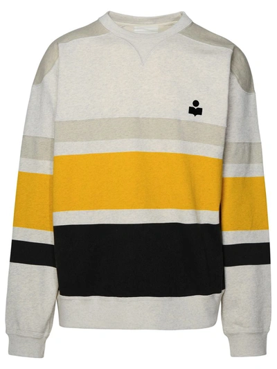Shop Isabel Marant Multicolor Cotton Sweatshirt In Beige