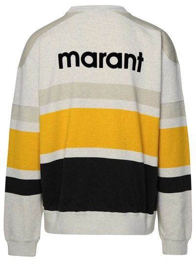 Shop Isabel Marant Multicolor Cotton Sweatshirt In Beige