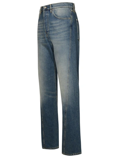 Shop Lanvin Blue Cotton Jeans