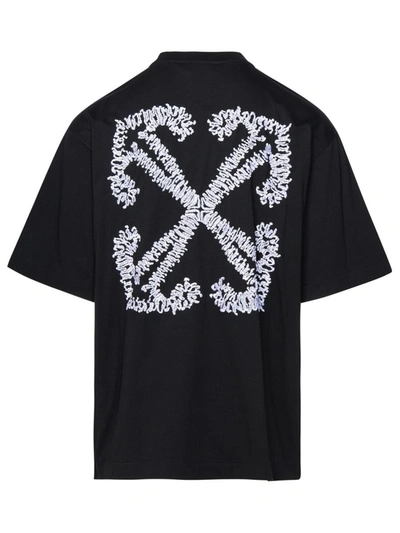 Shop Off-white Black Cotton T-shirt