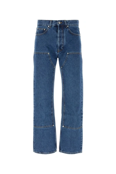 Shop Palm Angels Jeans In Lightbluebla