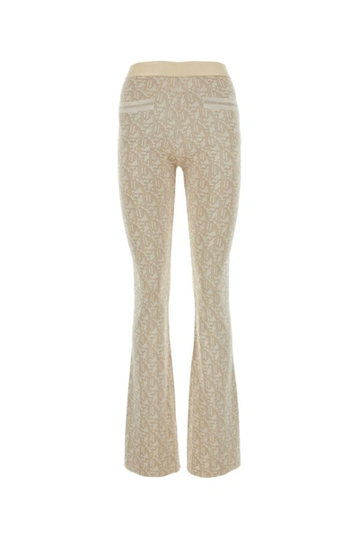 Shop Palm Angels Pants In Offwhitewhite