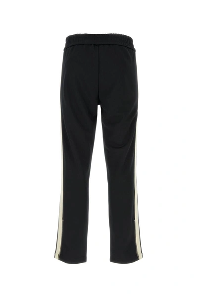 Shop Palm Angels Pants In Blackoffwhite