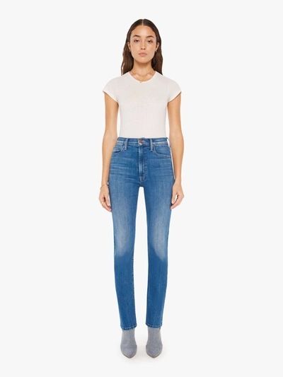 Shop Mother High Waisted Rider Skimp Hue Are You? Jeans In Blue - Size 33