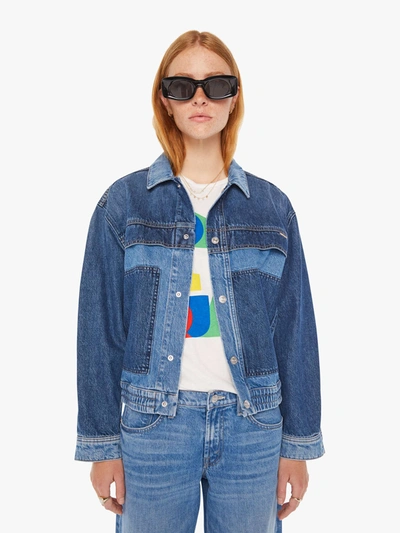 Shop Mother The New Kid On The Block Love Triangle Jacket In Blue