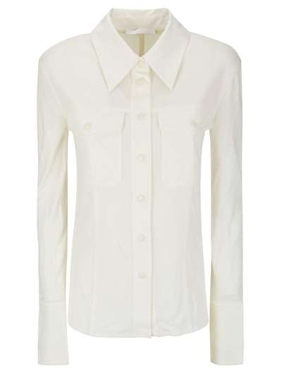 Shop Helmut Lang Long Sleeved Pocket In White