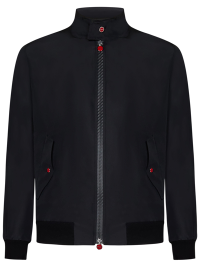 Shop Kiton Jacket In Black