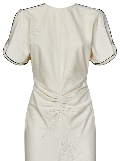 Shop Victoria Beckham Midi Dress In White