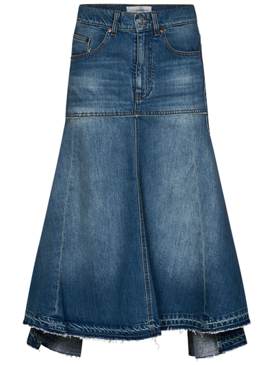 Shop Victoria Beckham Skirt In Blue