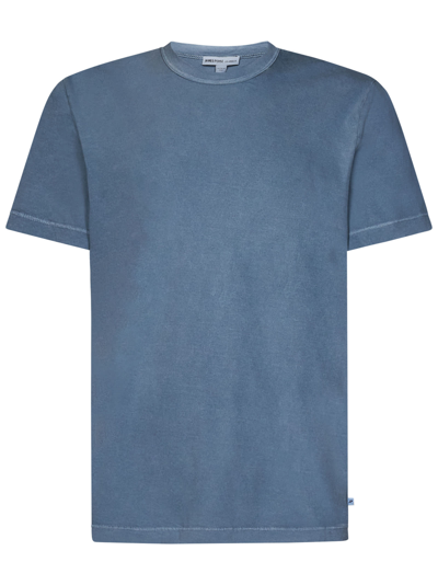 Shop James Perse T-shirt In Light Blue