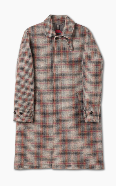 Shop Baracuta P.wool Paul Coat In Houndstooth Grey