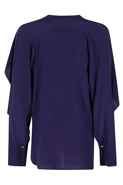 Victoria Beckham Romantic Draped Silk Blouse